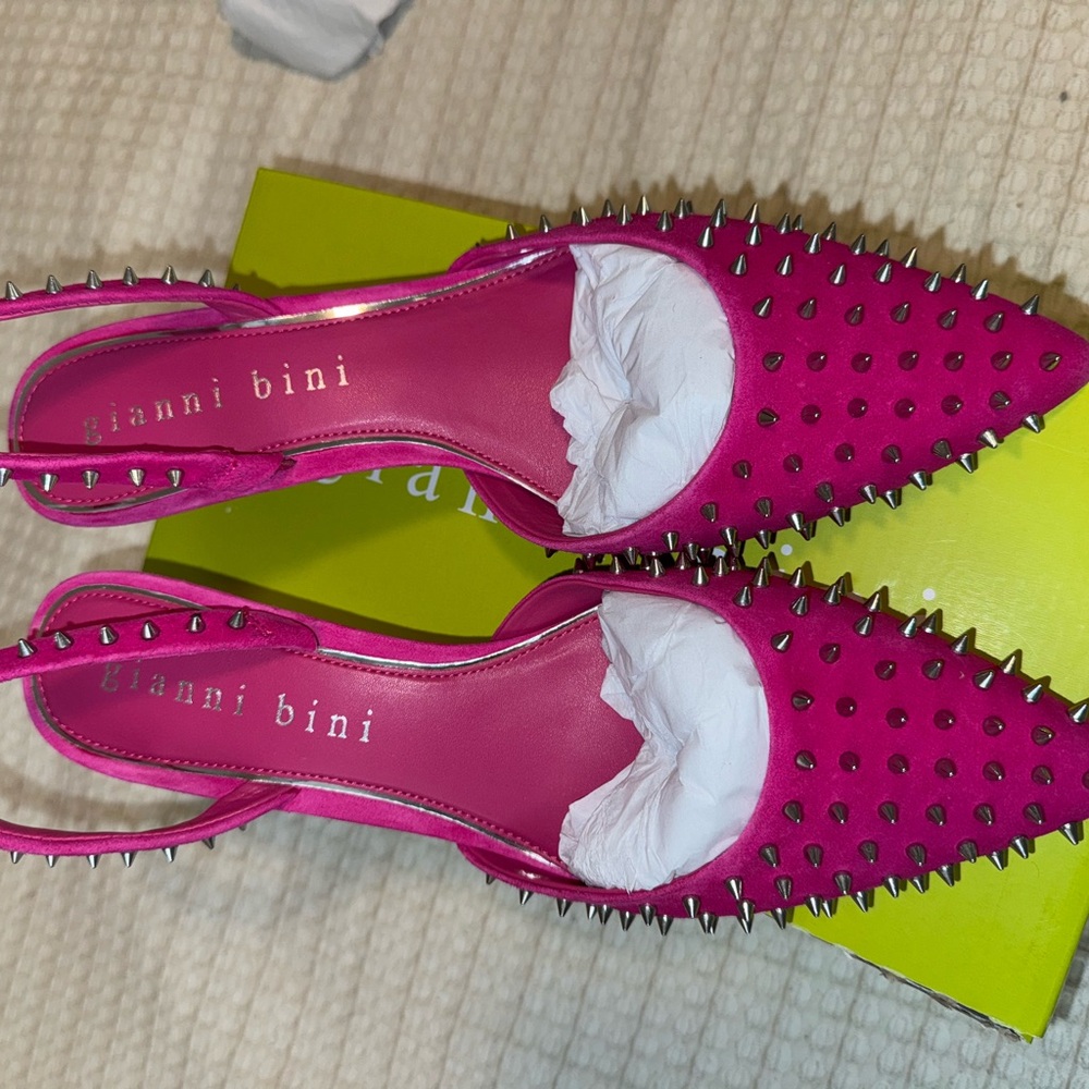 Gianni Bini Fuchsia Studded Heels